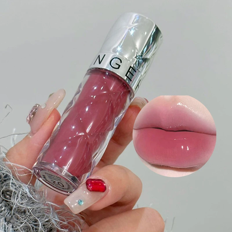 HERORANGE ODM Clear Moisturizing and Hydrating Holding Makeup Non Stick Cup Mirror Lip Gloss