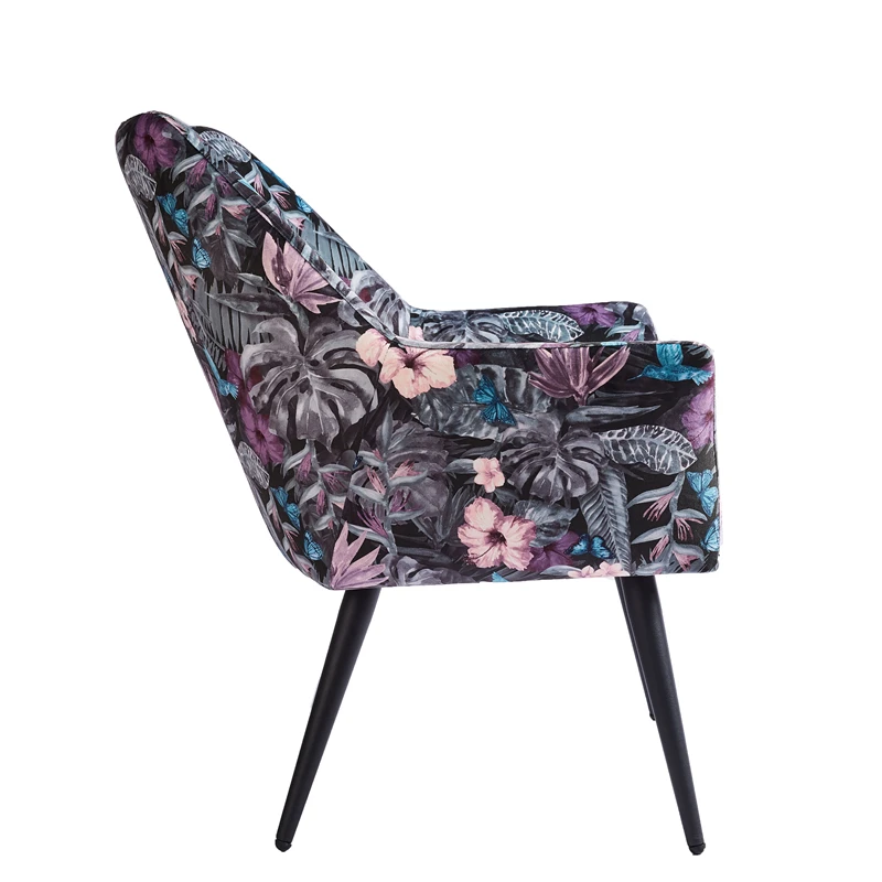 Sillas chaise stoelen современная ткань металлические ножки кресла одноместные обеденные стулья одиночные