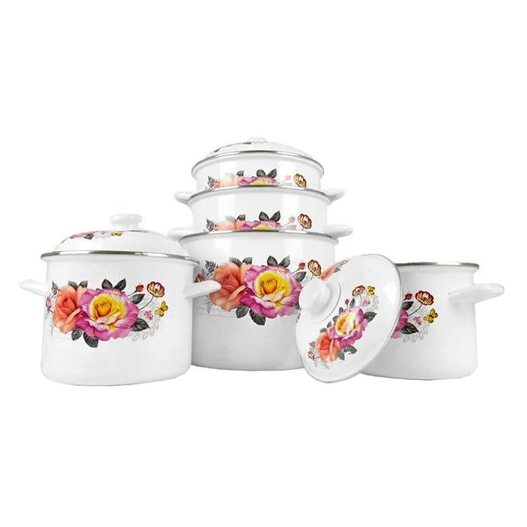 Hot Pots Sets Cast Iron Dutch Casserole Cookware Set
