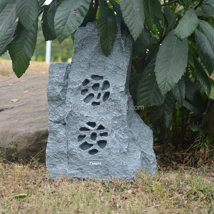 Thinuna LS-510 5.25 Inch Waterproof Coaxial Garden Outdoor Speaker 40 Watts Public Address System Rock Shaped Speaker