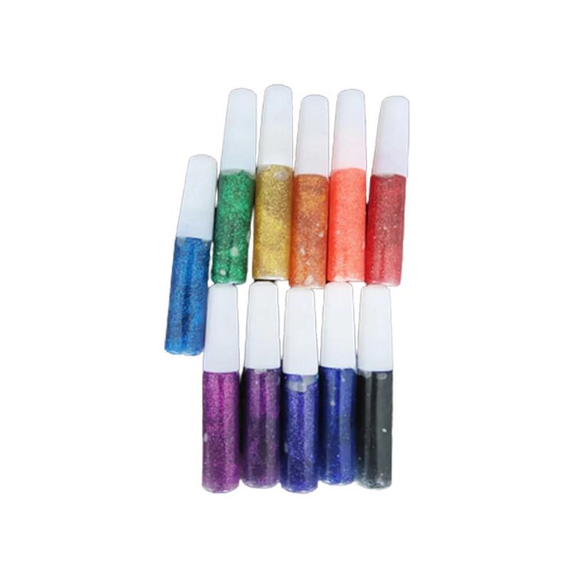 Factory Kids Diy Drawing Glitter Glue Tubes Drawing Acrylic Paint Art For School Children