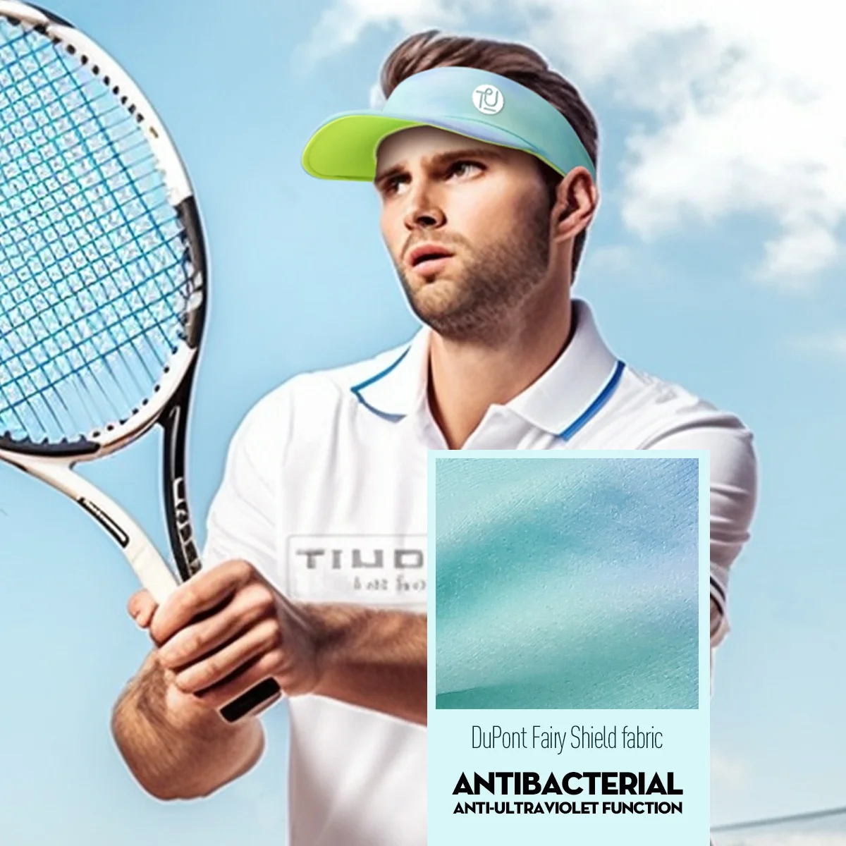 TU Private Label Workout Summer Athletic Yoga Headband Mesh Men Fishing Tie Dye Sun Visor Hat For Sport Cap Luxury Unisex Ladies