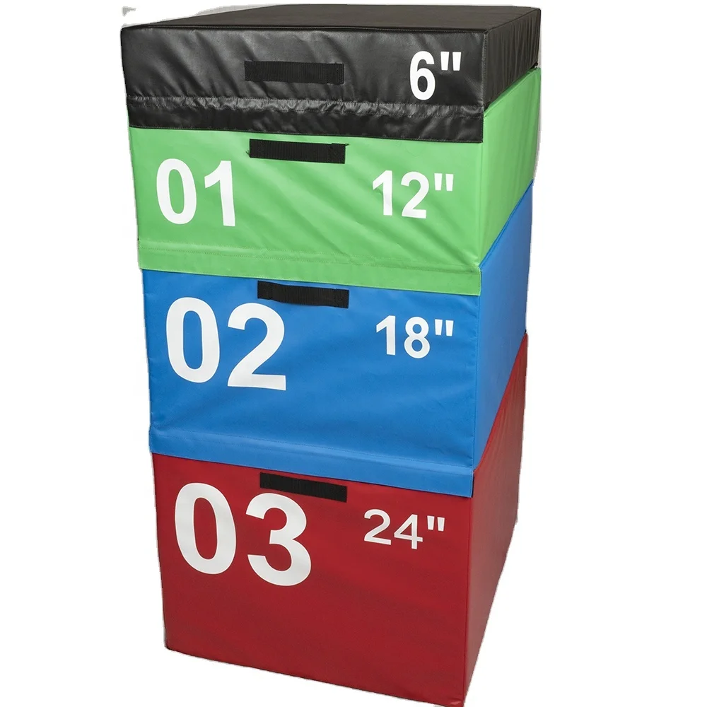 Тренировочная коробка из Мягкого Пенопласта Plyo безопасная для фитнеса и физических упражнений