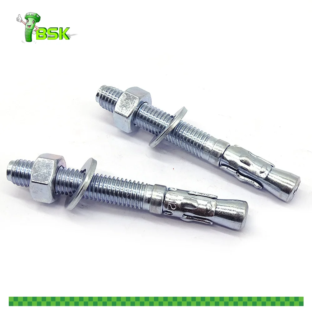 SS304 SS316 M6 M8 M10 M12 M14 M16 M18 M20 M24 M30 stainless steel heavy duty stud wedge anchor