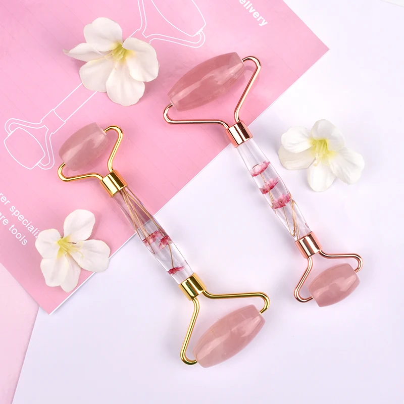 Facial Rose Quartz Jade Roller for Face New Product Best Private Label Anti Aging Body Massage Natural OEM ODM Available
