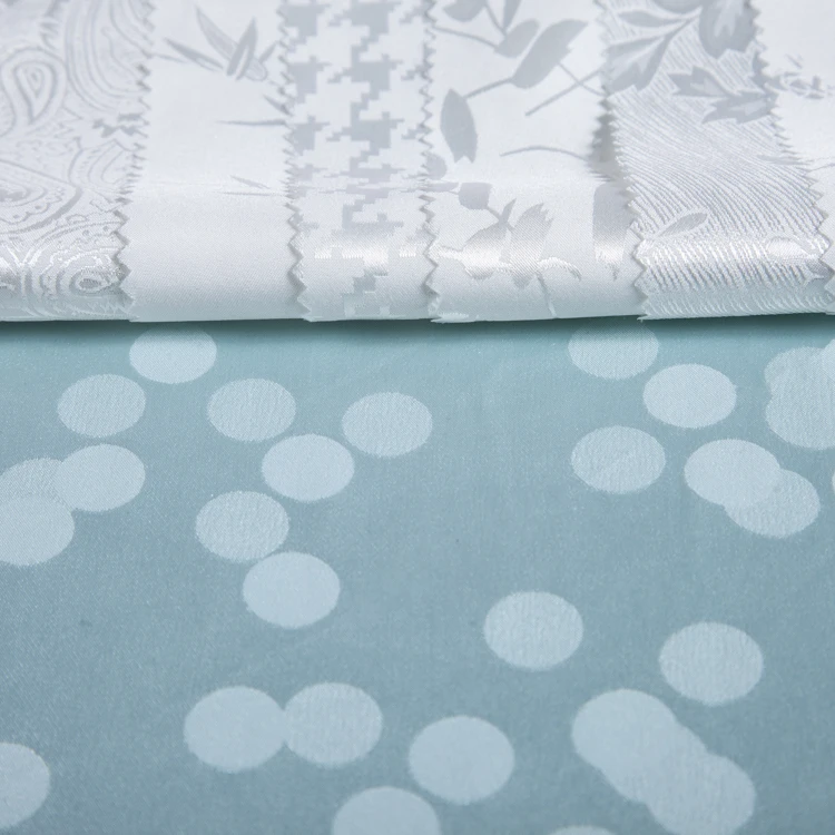 satin jacquard printed stretch fabric lining fabric for shirt