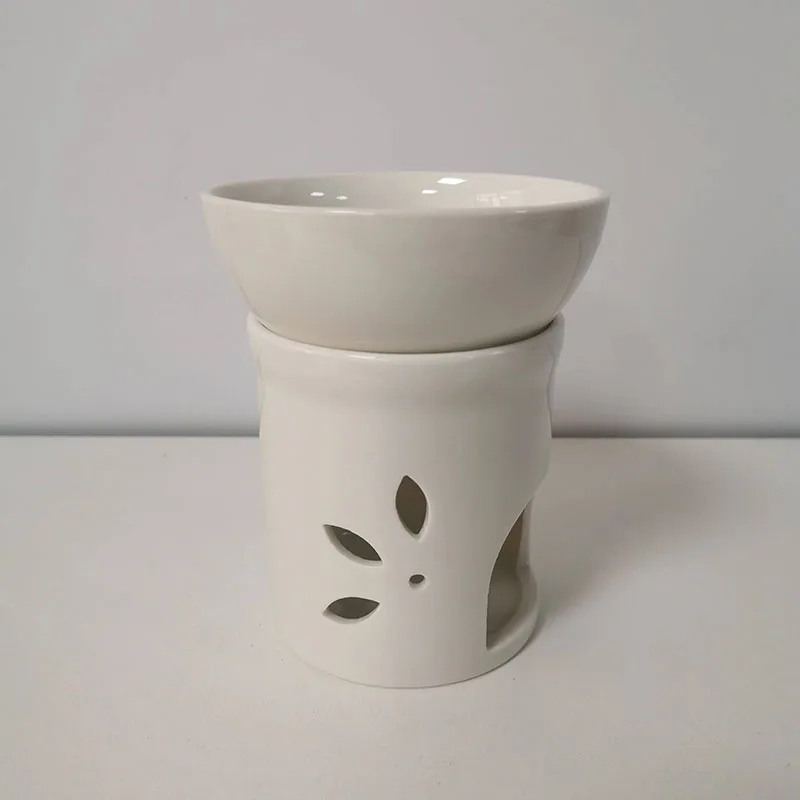 Large Vintage Red Footed Pottery Wax Melt Bowl Terracotta Personalized Oil Burner