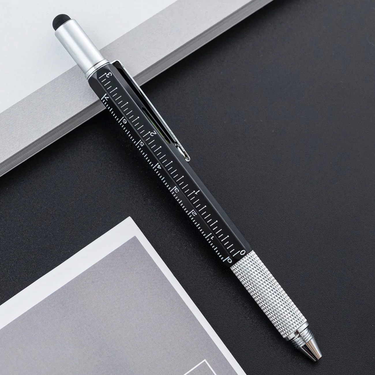 Factory wholesale promotional custom metal ballpoint pen rotary multifunctional 6 in 1 ballpoint pen
