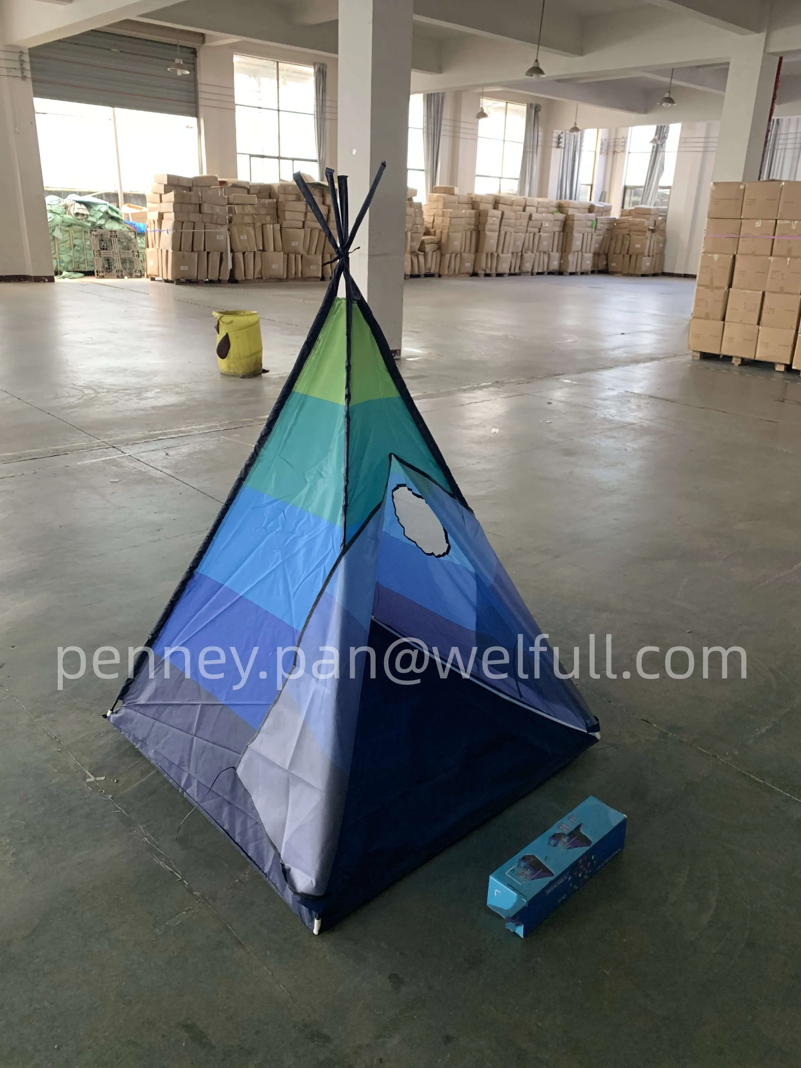 Indoor Outdoor USA Wholesale Stripe Waterproof Indian Teepee New Kids Play Toy Teepee Tent For Kids