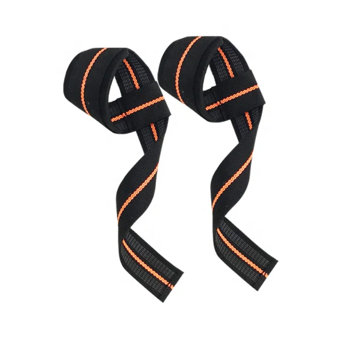 4MM Neoprene Padded 52CM Hand Bar Support Wrist Weight Lifting Straps for Gym Bodybuilding Powerlifting Deadlift Grip