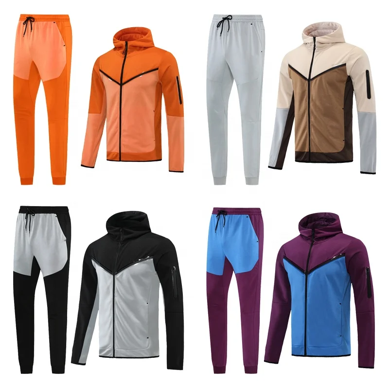 Latest Design Blank Kits De Football Custom Soccer Training Tracksuit for Men