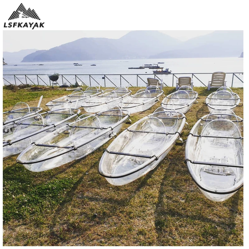 LSF Double Seats Clear Kayak Transparent Boat Canoe/Kayak for Tour