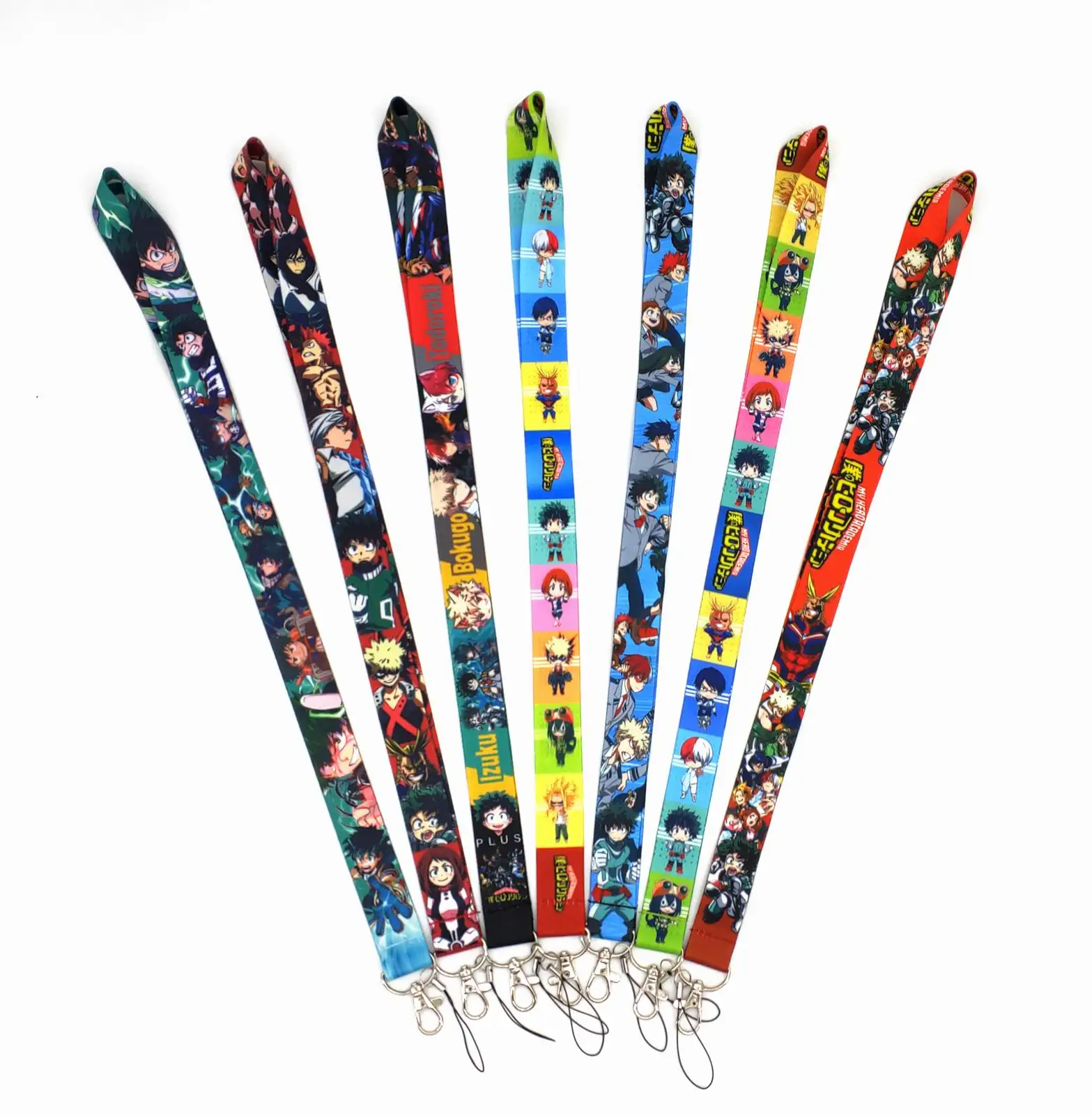 Anime My Hero Academia Demon Slayer Naruto One Piece Dragon Ball Attack on Titan Tokyo Ghoul Jujutsu Kaisen Haikyuu Lanyards