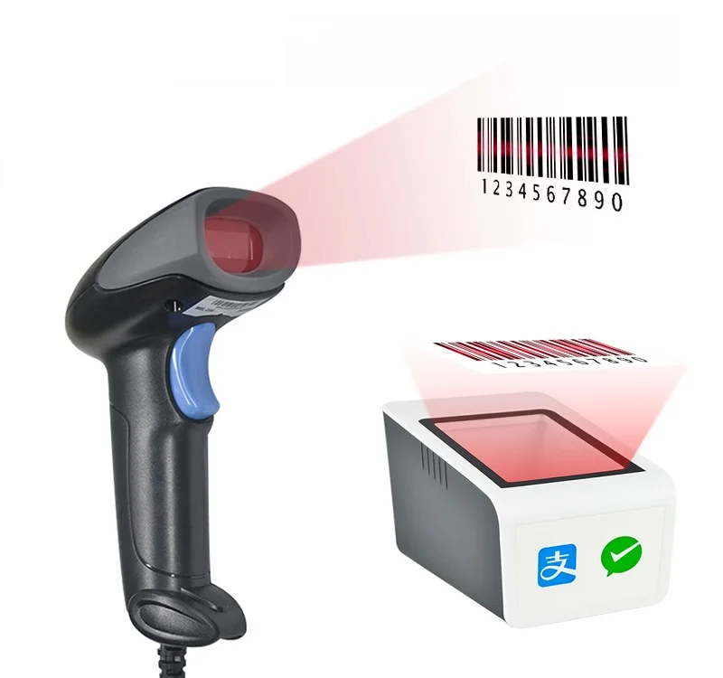 Barway BT Wireless Barcode Reader 1D 2D QR Scanner With Charge Base label gun
