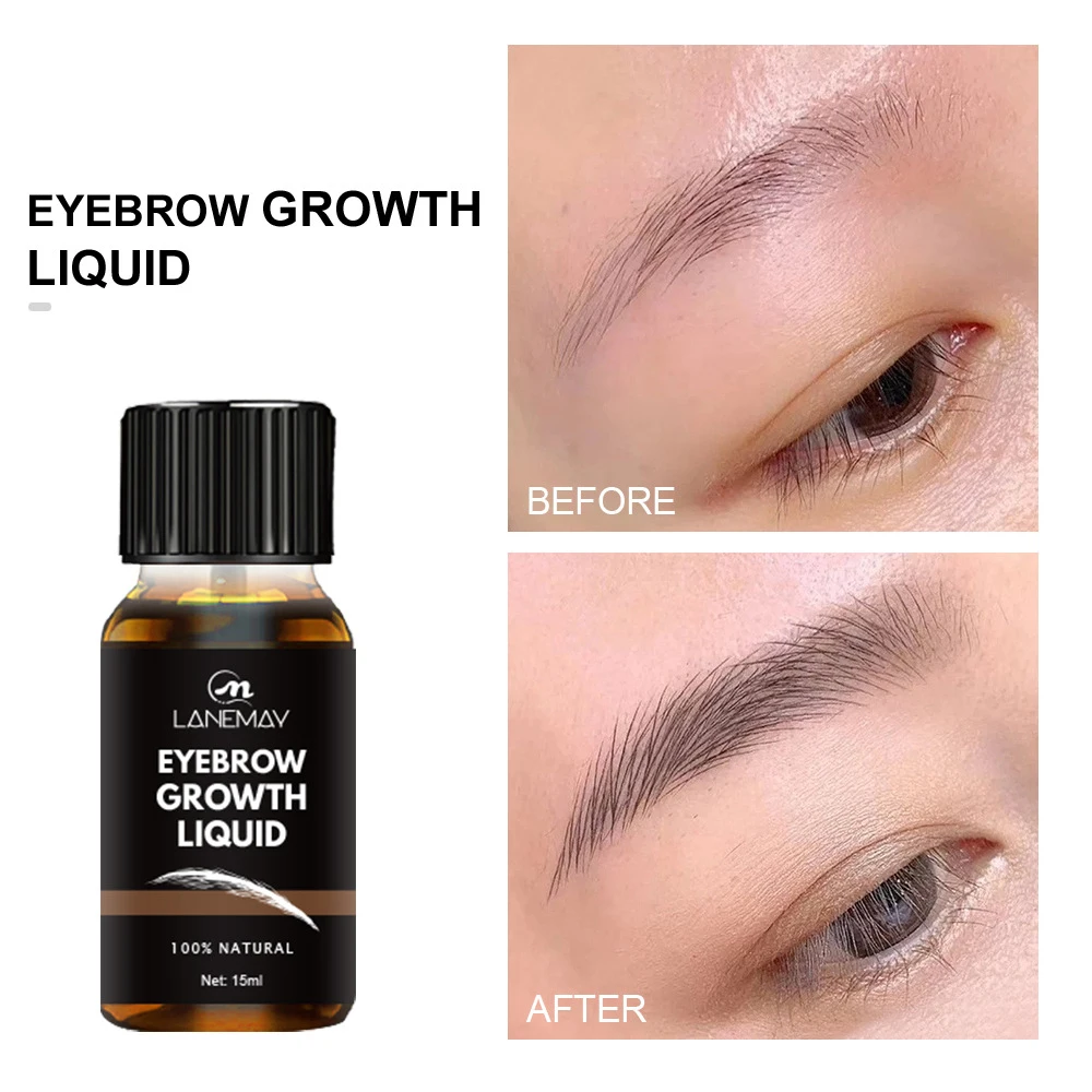 Best selling high-quality natural organic dense long eyebrow regrowth serum oil