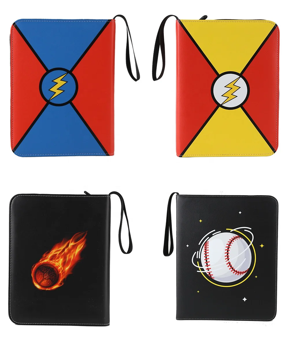 CROWN Best Seller Waterproof PU Leather Trading Card Games Collection Binder with Sleeves