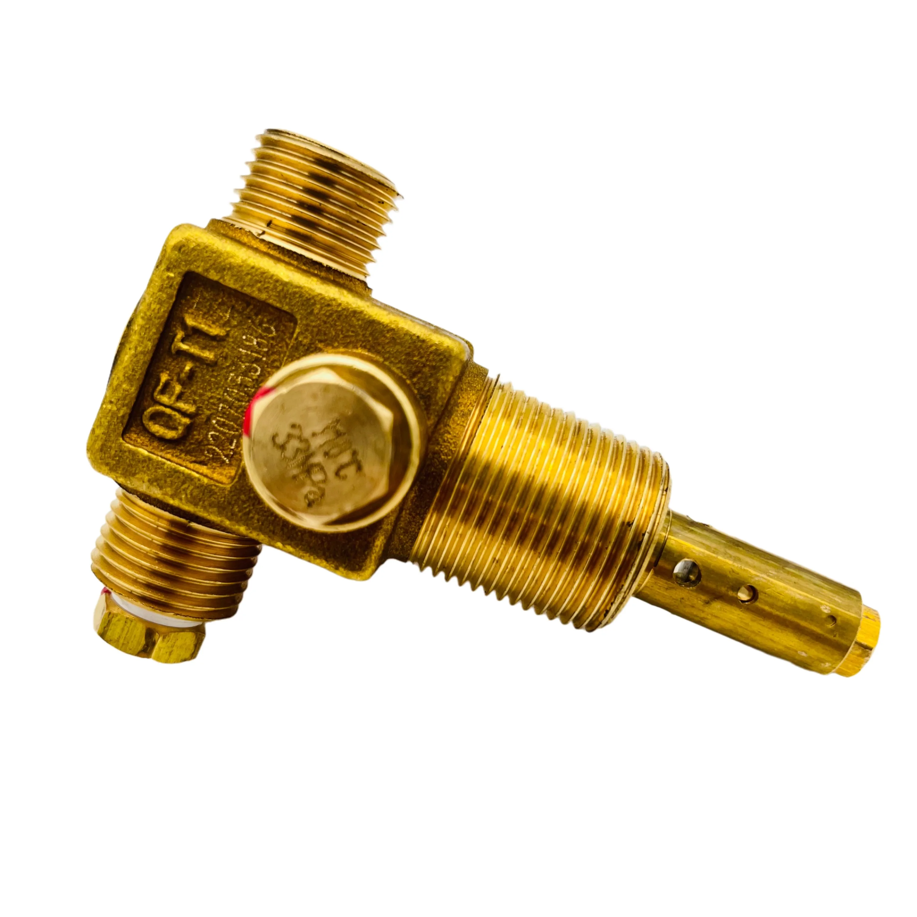 QF-T1Z Natural Gas Cylinder Valve with Limiting Device Brass Control Check Valve for vehicle one hole in factory price