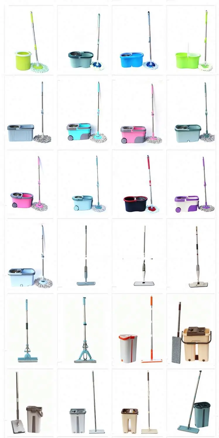 2021 New Design Clean Glass Floor Stainless Steel Tube Silicone Red Flat Mop