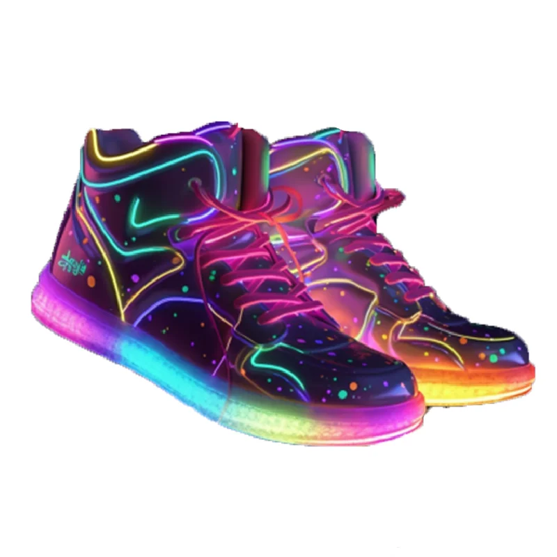 Бесплатный образец многоцветная перезаряжаемая повседневная обувь светодиодные фонари дышащие светящиеся легкие мигающие огни светящиеся