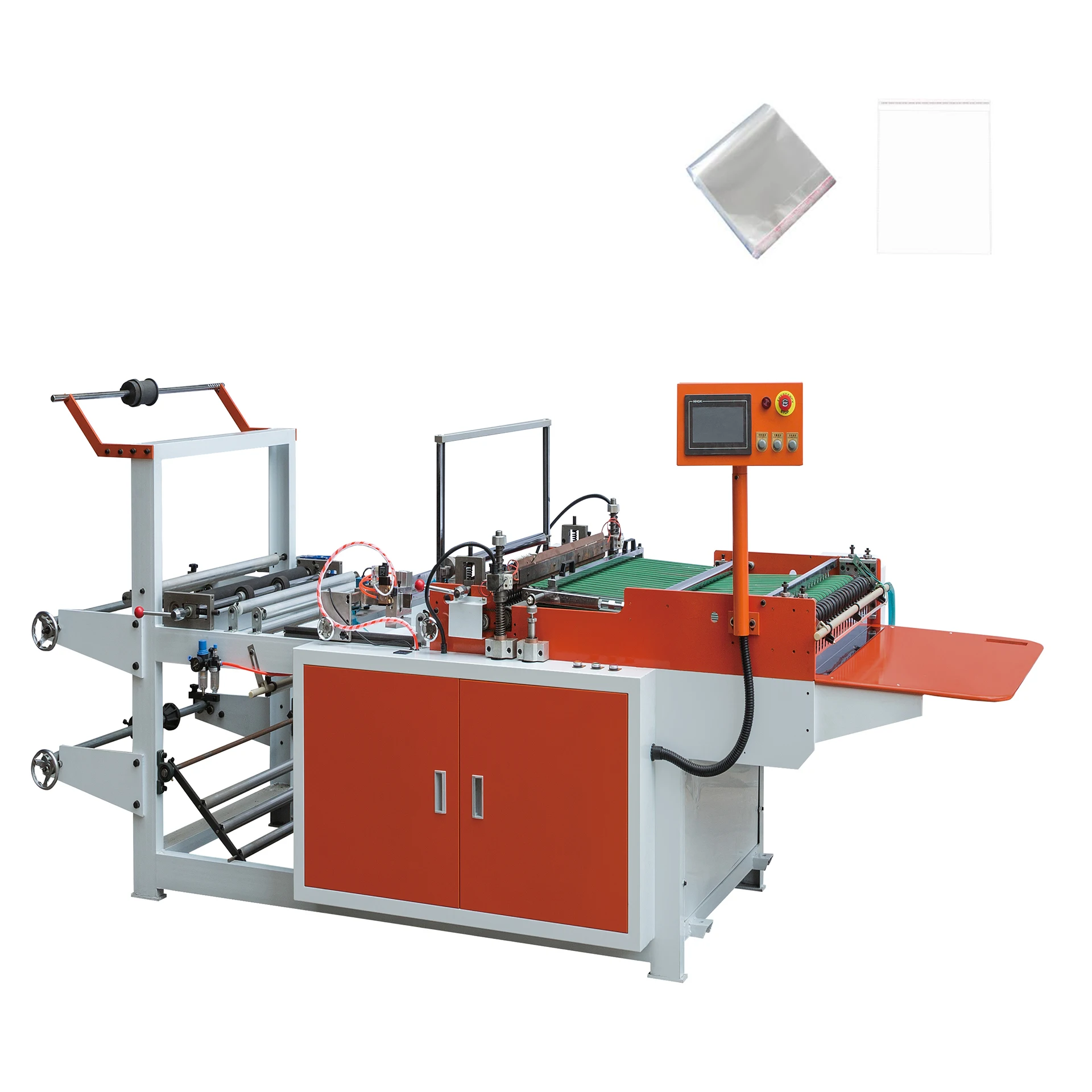 equipment-for-production-polypropylene bags OPP BOPP POF EVA PE Side Sealing Plastic Cutting Bag Making Machine