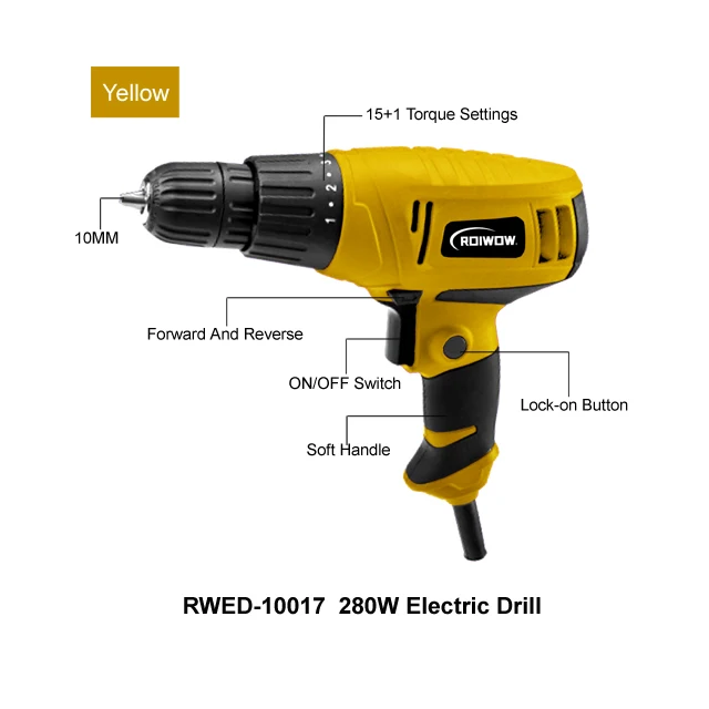 10MM Power Tools Electric Corded Impact Drill Machine High Electric Power Mini Hand Drill Portable Power Drill