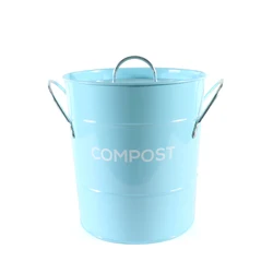 Hot-selling New Lifestyle  Galvanized Steel Bucket Food Waste Bin Compost Bin for Kitchen