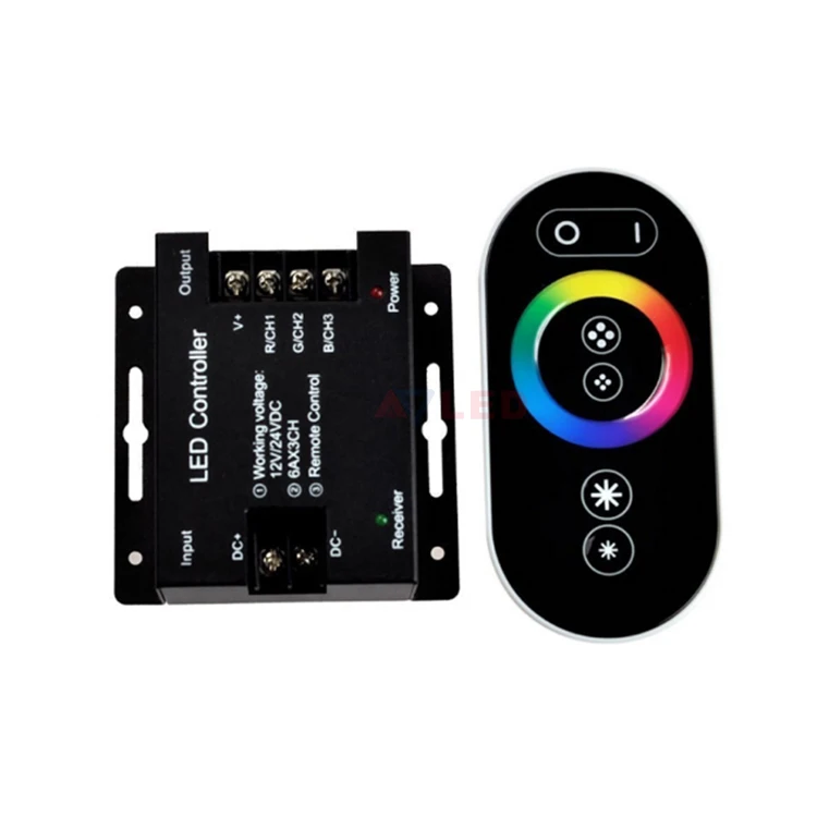 Полный сенсорный пульт дистанционного RGB светодиодный контроллер для светодиодной полосы света