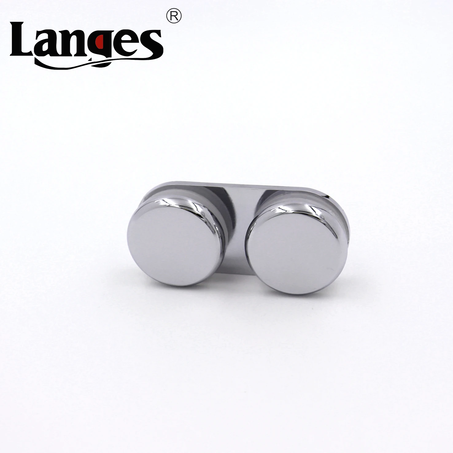 High Quality 180 degree zinc alloy wood double side connector glass shower partition clamp