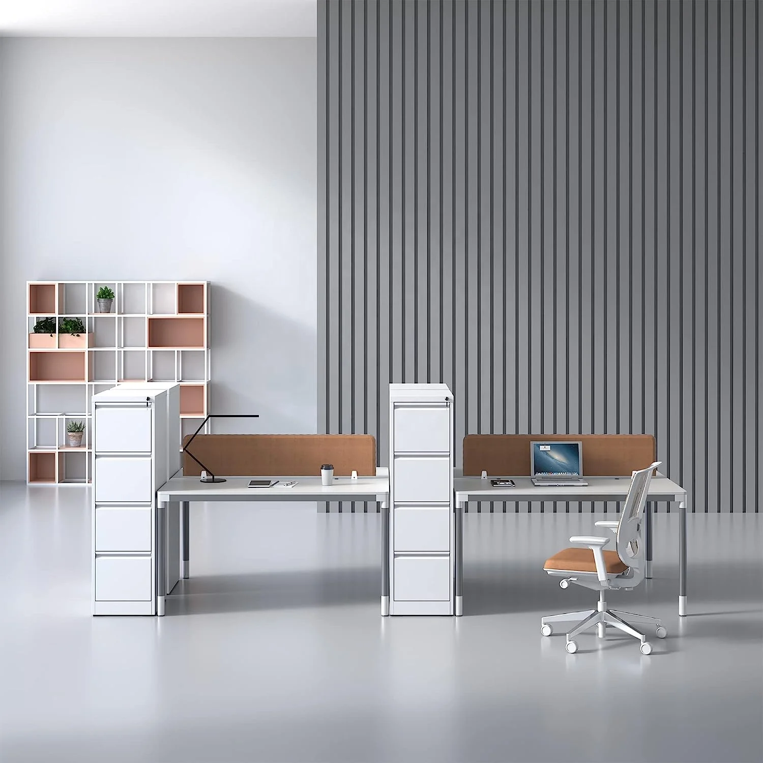 Longli Furniture Modern Office Lockable Vertical Drawer File Cabinet 4 Drawer Steel Cupboard