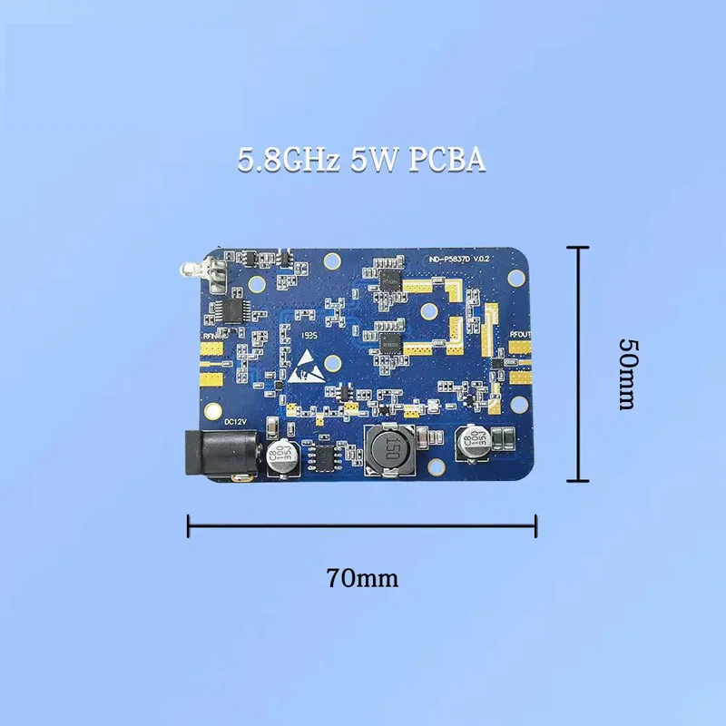 5.8GHz 5W Wifi Wireless Broadband Amplifier Router Power Range Signal Booster Module
