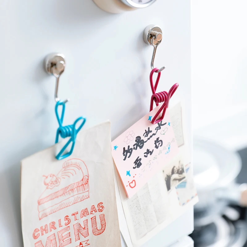 SHIMOYAMA Multi-Purpose Multicolor Metal Spring Clothing Hanger Hook Clothesline Utility Clothing Wire Clips