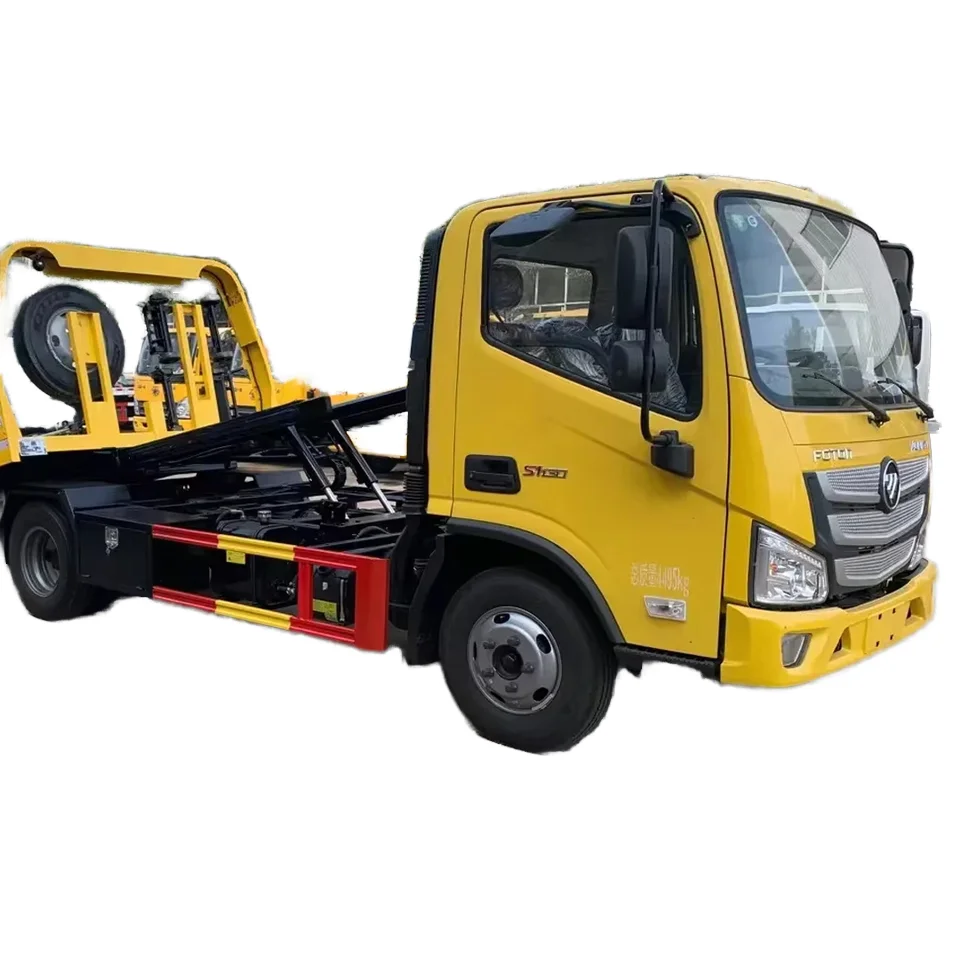 Direct Factory Supply High Quality Foton Flatbed Tow Truck Wrecker with Manual Transmission on Sale