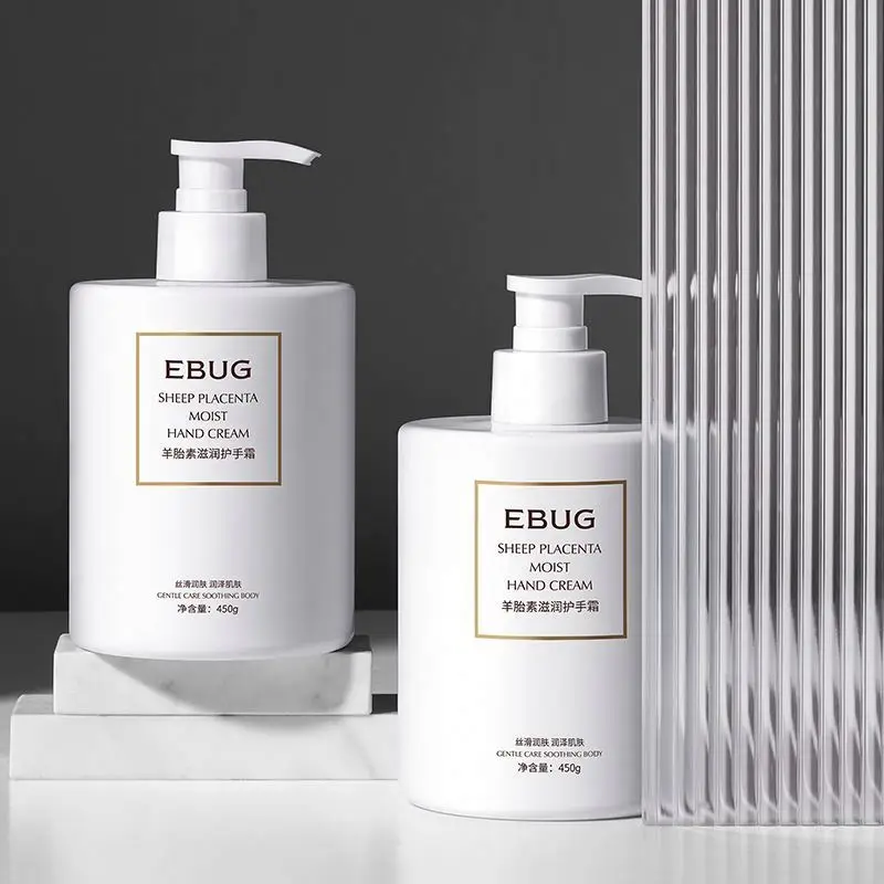 OEM EBUG private label sheep placenta whitening nourishing moisturizing skin care organic natural beauty hand cream