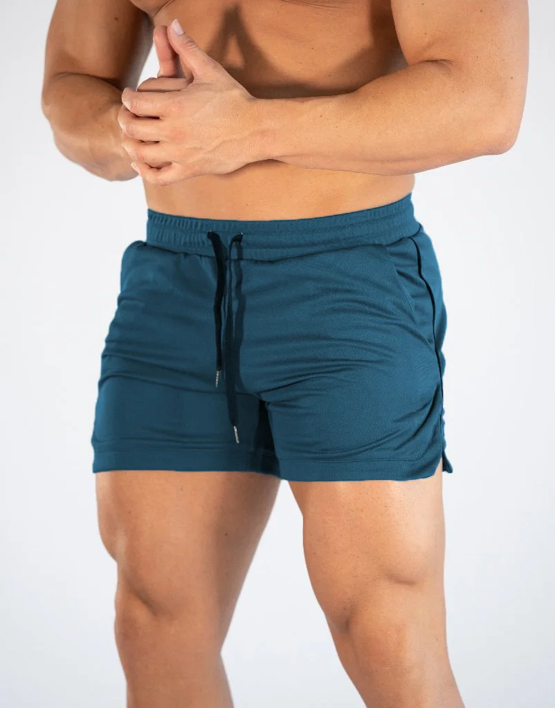 
mens gym shorts with pockets quick-drying breathable outdoor wear workout polyester running 