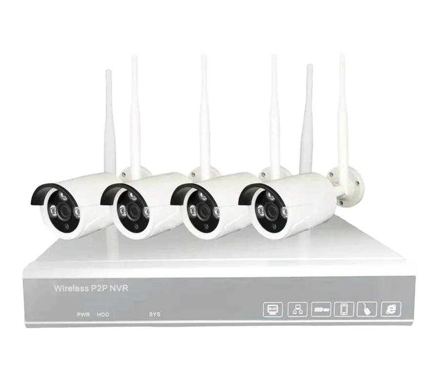 1080P Wireless CCTV System 4CH Tuya NVR KIT Outdoor Waterproof 2MP Wifi IP Camera Security Video Surveillance Kit