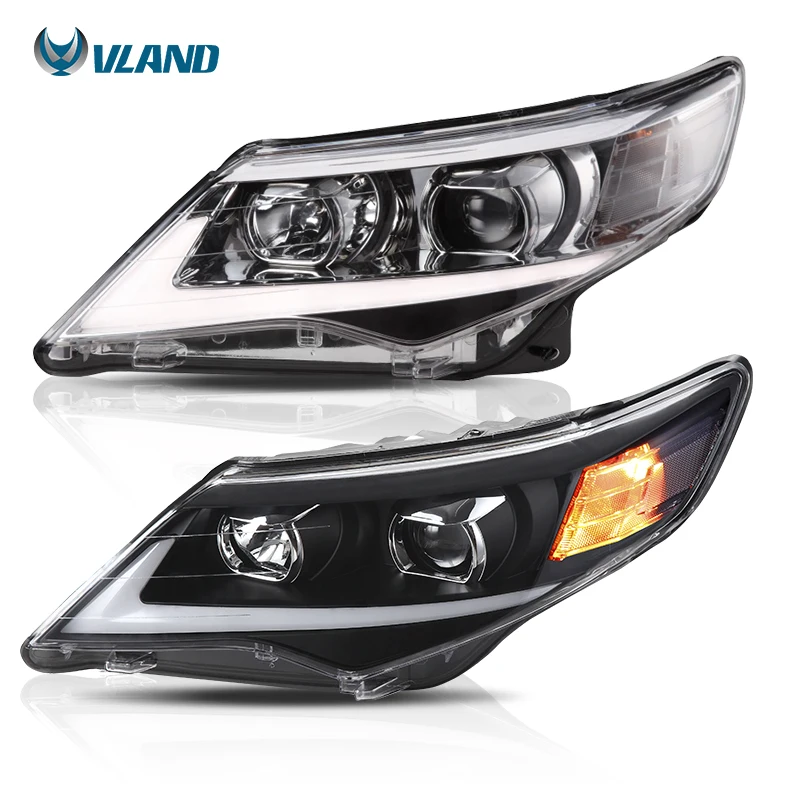 VLAND Wholesale LED Headlights 2012 2013 2014 Headlamp CAMRY xenon project Head Light For Toyota Camry (US type) Front Lamp