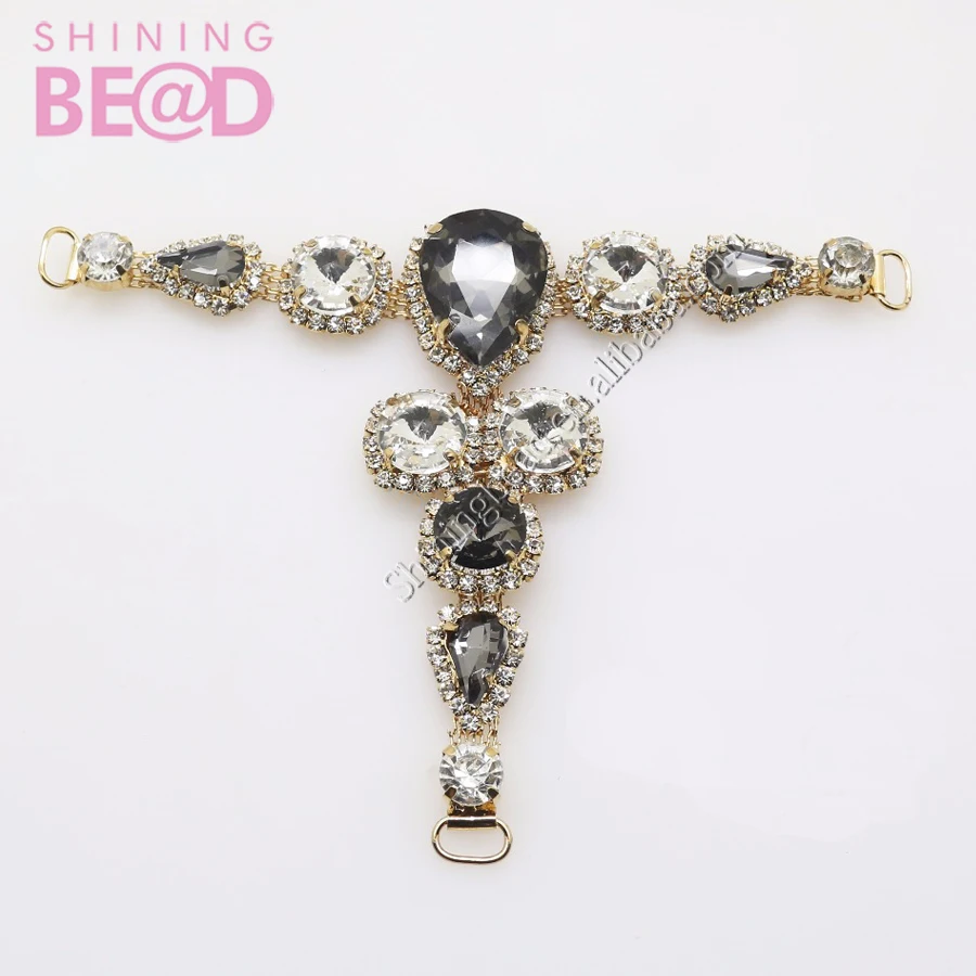 Rhinestone Connector For Swimming Wear Bikini Connector Headband Connector Shoe Buckle