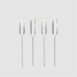 Factory direct stainless steel Four Leaf Clover metal party cocktail ice picks