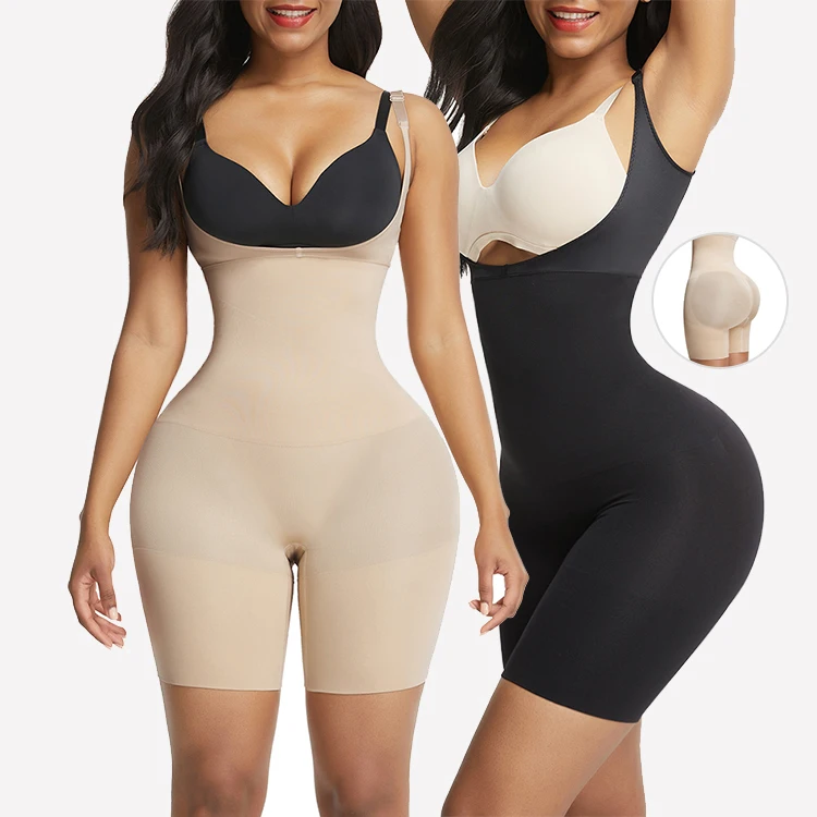 
2021 Good Design High Waisted Seamless Tummy Control Butt Lifter Full Body Shaper Slimming Shapewear Shorts 