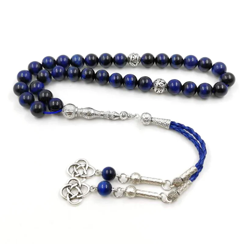 
Браслеты из натурального синего Тигрового Глаза Tasbih All is new, мусульманские браслеты, подарки Eid misbaha, аксессуары 33 66 99, модные бусины, ювелирные изделия 