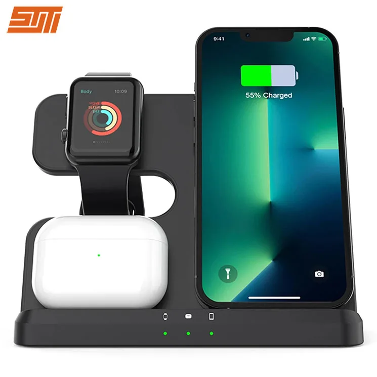 30W 3 in 1 Wireless Charger Stand For Samsung S22 S21 S20 S10 Ultra Note Galaxy Watch 5 4 Active Buds Fast Charging Dock Station