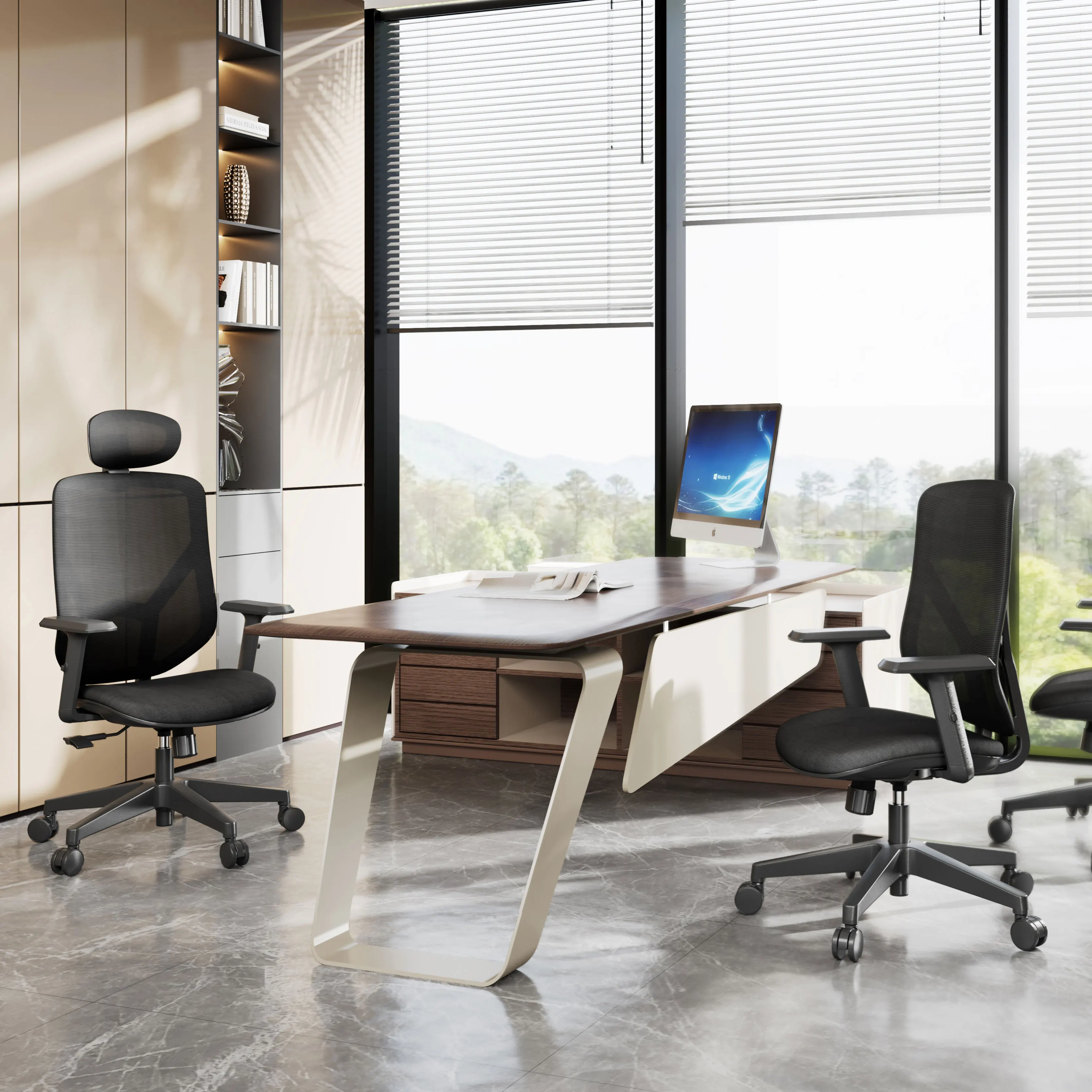 Factory selling comfortable mesh office chair swivel ergonomic chair meeting office for school office