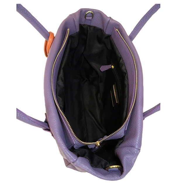 High Quality Made In Italy Soft And Lightweight Genuine Leather Tote Bag Large Capacity For All Season