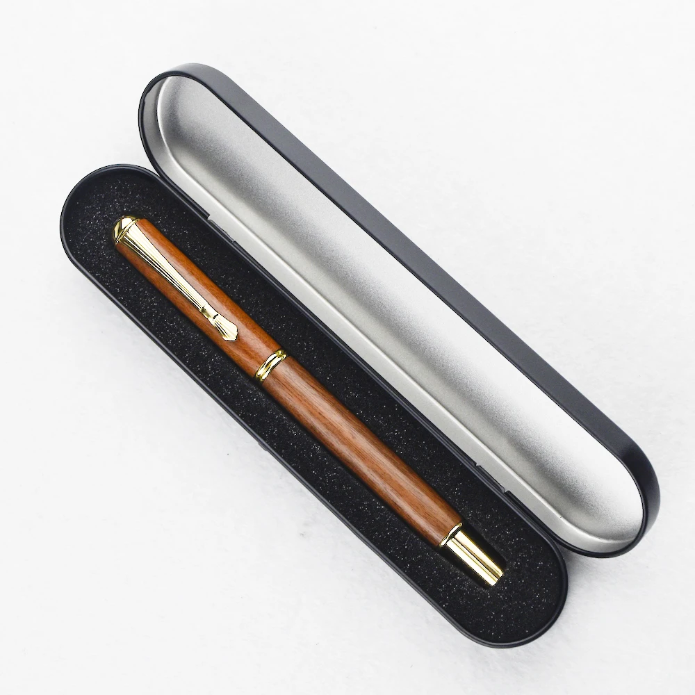 wood calligraphy brush pens  refillable Chinese ink wash Drawing pen with customize logo