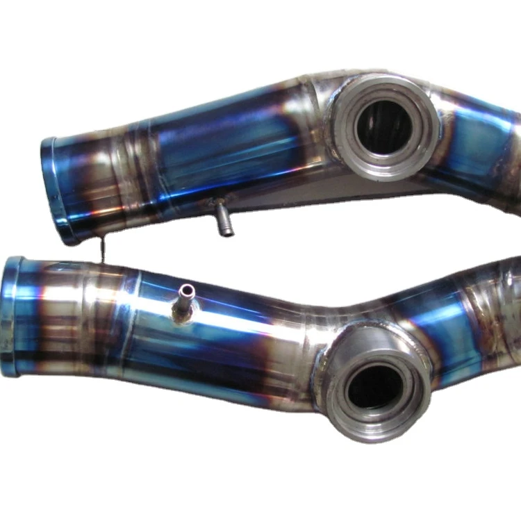 Car titanium exhaust intake pipe for auto GTR R35