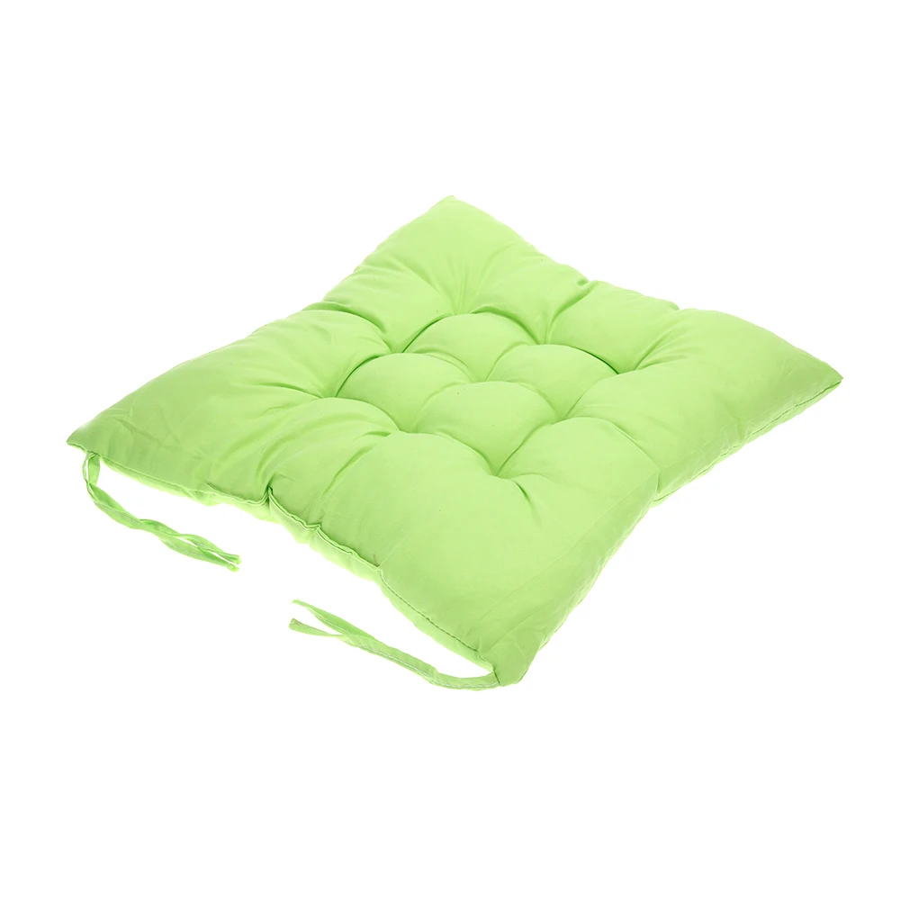 Chair seat cushion solid color Super soft thick cotton fabric custom made chair cushion cheap cost