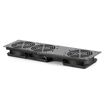  19inch 1U digital thermostat fan unit with 2 3 4 fans for server cabinet and