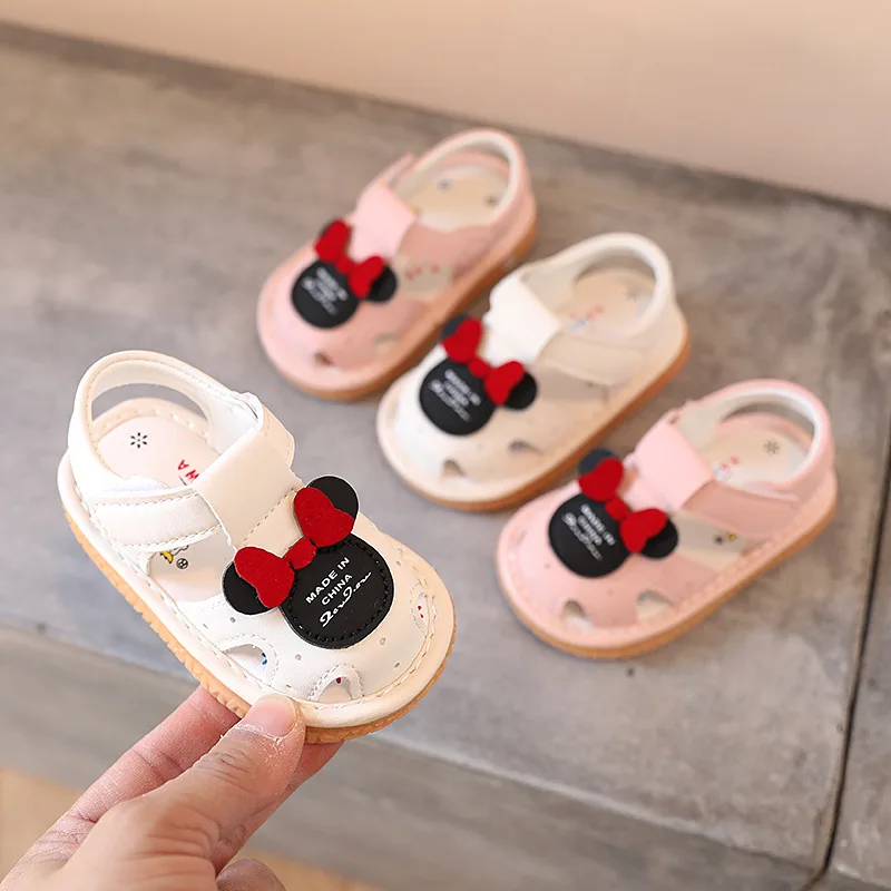 Best Selling Girls Slip On Summer Style Shoes Outdoor Little Children Kids Toddler Beach Sandals with Sound