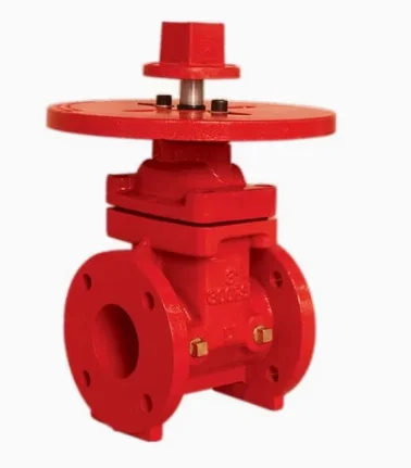 FM/UL  200PSI-NRS Type Flanged End 6 inch non rising firefighting soft seal cast ductile iron flange gate valve