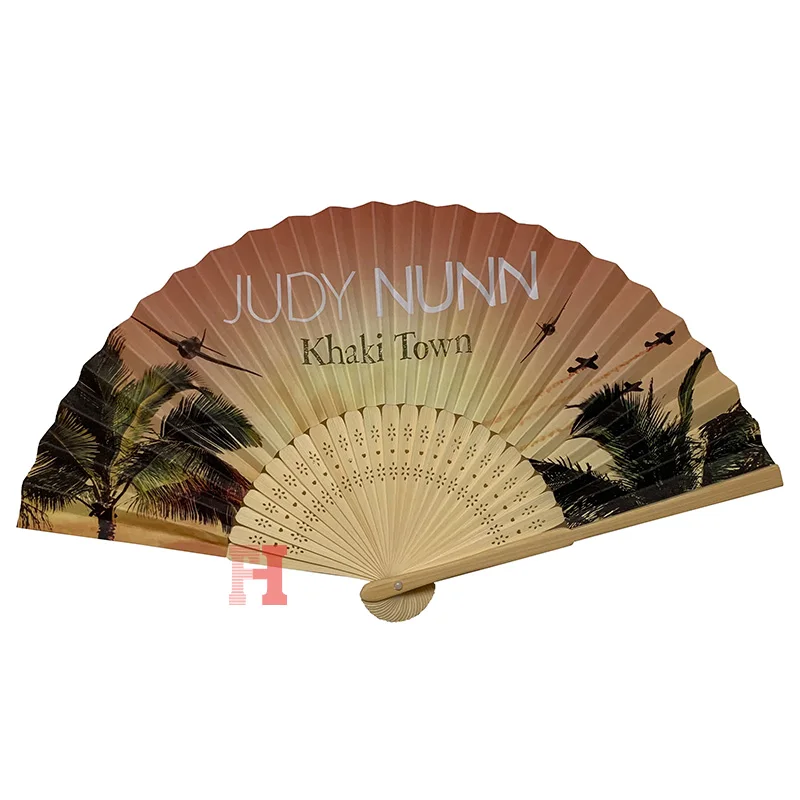 Paper Manual Large Luxury Hand Fan Design Portable